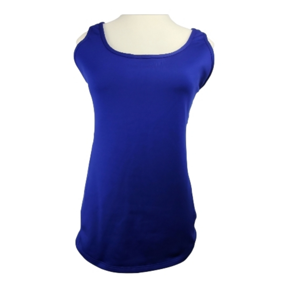 Athleta Blue Crossover Back Activewear Tank Top Size M Athleisure